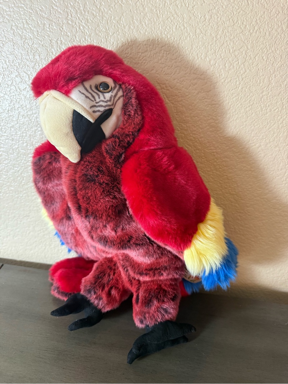 Folkmanis Scarlet Macaw Parrot Full Body Plush Hand Puppet